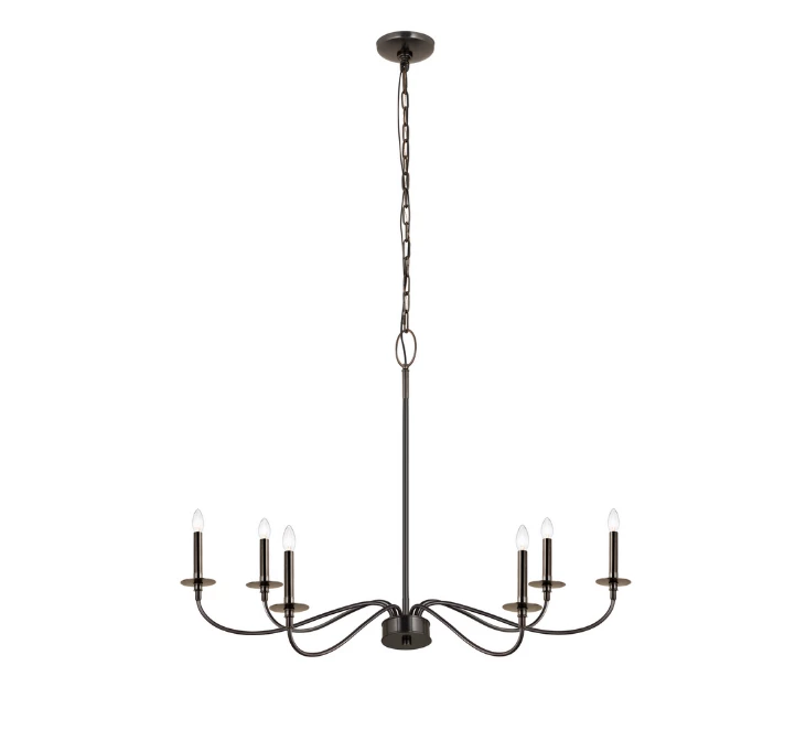Z-Lite Bridger Plated Bronze Chandelier Lighting 4 Z-Lite Bridger Plated Bronze Chandelier Lighting