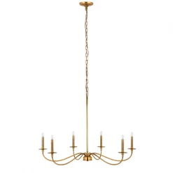 Z-Lite Lighting Bridger Rubbed Brass Chandelier