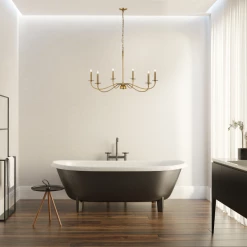 Z-Lite Lighting Bridger Rubbed Brass Chandelier