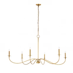 Z-Lite Lighting Bridger Rubbed Brass Chandelier