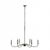 Z-Lite Lighting Bridger Matte Black Chandelier 1 Z-Lite Lighting Bridger Matte Black Chandelier