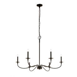 Z-Lite Lighting Bridger Matte Black Chandelier
