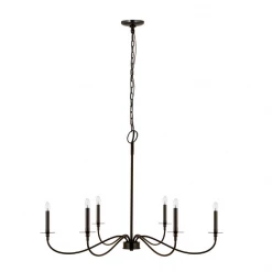 Z-Lite Lighting Bridger Matte Black Chandelier