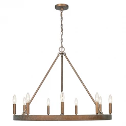 Golden Elora Copper Chandelier