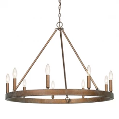 Golden Elora Copper Chandelier