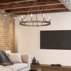 Golden Elora Copper Chandelier