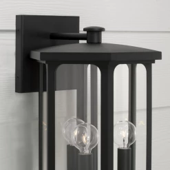 Capital Lighting Walter Outdoor Black Sconce