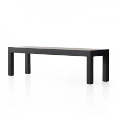 Four Hands Isa Black Wash Poplar Dining Bench