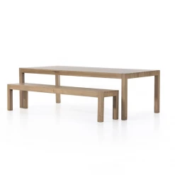 Four Hands Benches + Ottomans Isa Dry Wash Poplar Bench