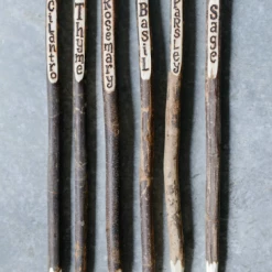 Creative Co-Op New Arrivals Wood Herb Garden Marker Set