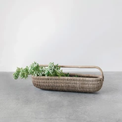 Creative Co-Op Hand-Woven Flower Basket New Arrivals