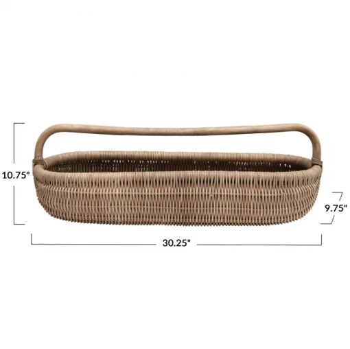 Creative Co-Op Hand-Woven Flower Basket New Arrivals