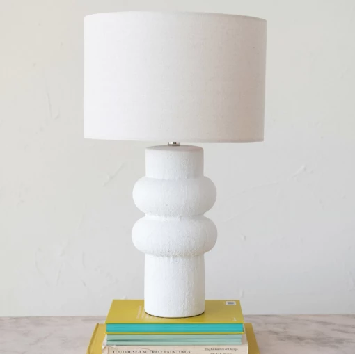 Creative Co-Op Santorini Stoneware Table Lamp