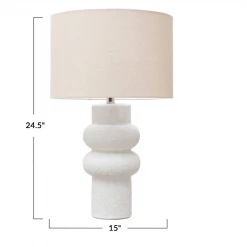 Creative Co-Op Santorini Stoneware Table Lamp