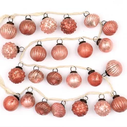 Creative Co-Op New Arrivals Embossed Mercury Glass Ornament Garland