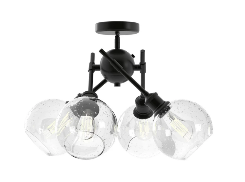 Golden Ramsey Semi-Flush Mount Lighting 3 Golden Ramsey Semi-Flush Mount Lighting