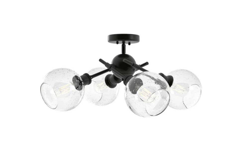 Golden Ramsey Semi-Flush Mount Lighting 4 Golden Ramsey Semi-Flush Mount Lighting