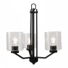 HOME Enhancements Lighting Piper 3 Light Black Chandelier