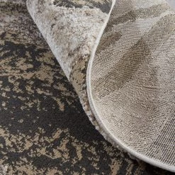 Feizy Vancouver Charcoal Beige Rug