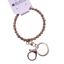 Soireeline Lifestyle Natural Stone Bangle Keychain