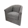 Rowe New Arrivals Wren Swivel Chair In Pepper Tweed