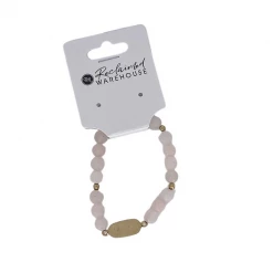 Soireeline Blush Stone Beaded Bracelet Lifestyle