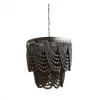 Creative Co-Op Black Beaded Chandelier