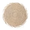 Bloomingville Round Hand-Woven Natural Seagrass Placemat