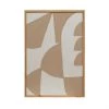 Bloomingville Beige Abstract Framed Wall Decor