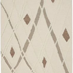 Feizy Anica Ivory Brown Rug Rugs