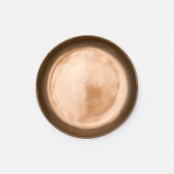 Blue Pheasant Decor Antiqued Gold Dinner Plate