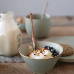 Creative Co-Op Decor Celadon Stoneware Cereal Bowl