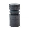 Creative Co-Op New Arrivals Black Thick Totem Pillar Candle