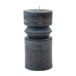 Creative Co-Op New Arrivals Black Thick Totem Pillar Candle