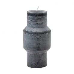 Creative Co-Op Black Thin Totem Pillar Candle