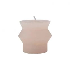 Creative Co-Op Blush Small Totem Pillar Candle