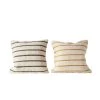 Creative Co-Op Woven Striped Pillow New Arrivals