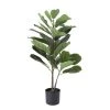 Creative Co-Op Faux Fiddle Fig Leaf Potted Plant New Arrivals