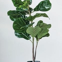 Creative Co-Op Faux Fiddle Fig Leaf Potted Plant New Arrivals