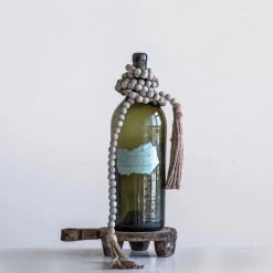 Creative Co-Op Jute & Wood Bead Garland Decor