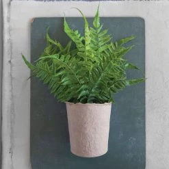 Creative Co-Op Faux Fern In Paper Pot Decor