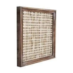 Creative Co-Op New Arrivals Large Square Framed Paper Wall Decor