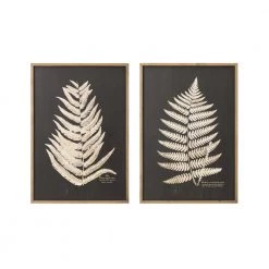 Creative Co-Op Decor Laser Cut Framed Fern Leaf