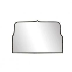 Creative Co-Op Distressed Black Metal Frame Mirror