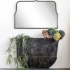 Creative Co-Op Distressed Black Metal Frame Mirror