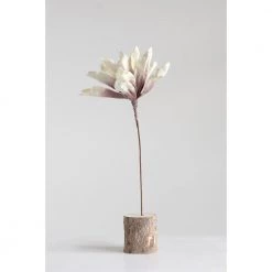 Creative Co-Op Cream/Rose Faux Floral Stem