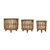 Creative Co-Op Woven Bamboo Basket Trio New Arrivals