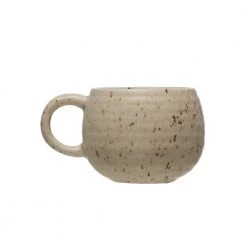Creative Co-Op Stoneware Cream Speckle Mug New Arrivals