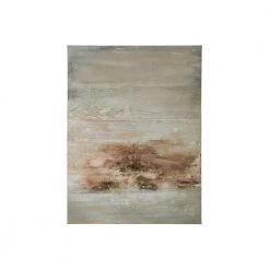 Creative Co-Op Decor Neutral Hand Painted Abstract Wall Canvas