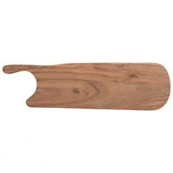 Creative Co-Op Acacia Wood Cutting Board With Handle Decor